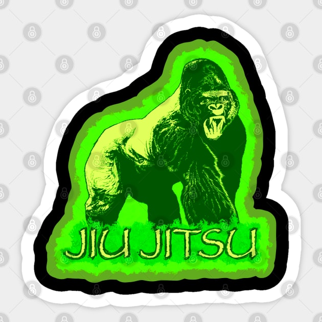 Gorilla Jiu Jitsu Sticker by undersideland